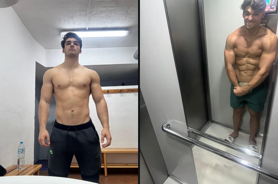 Ángel A., antes y hoy